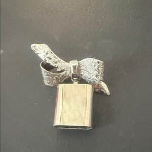 Silver Bow Pendant